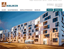 Tablet Screenshot of anliker.ch